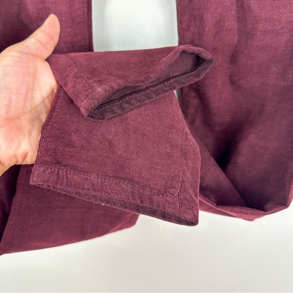 AG The Legging Ankle Super Skinny Corduroy Suede Burgundy Jeans - Picture 7 of 16